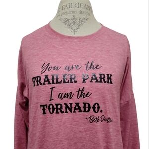 Yellowstone You Are The Trailer Park I Am The Tornado Long Sleeve Graphic Tee M